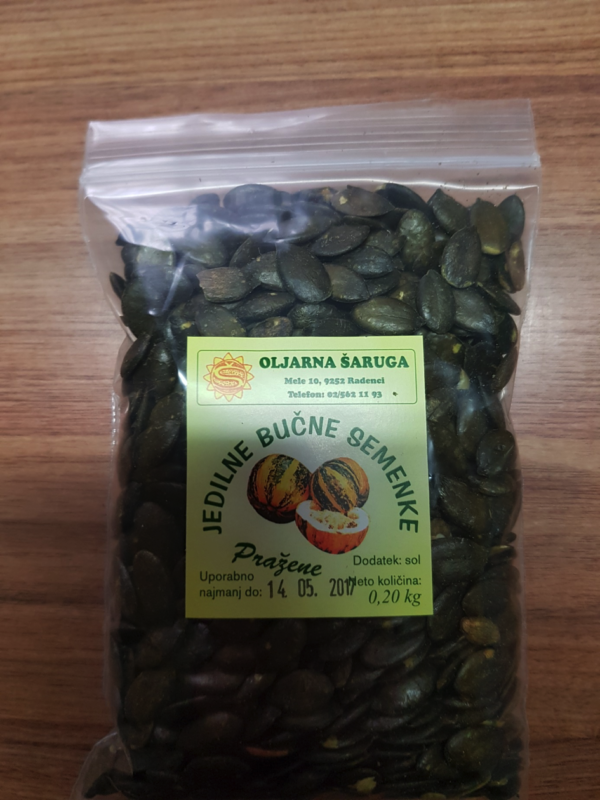 Pražena bučna semena 0.20 kg